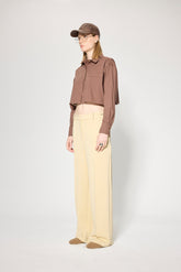 BUTTON-UP CROPPED SHIRT